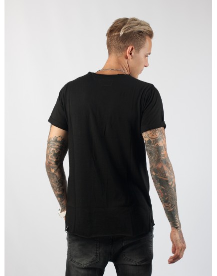 Men t-shirt Black Johnny Colour