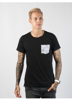 Men t-shirt Black Johnny