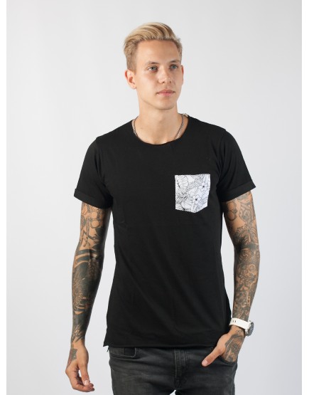 Men t-shirt Black Johnny