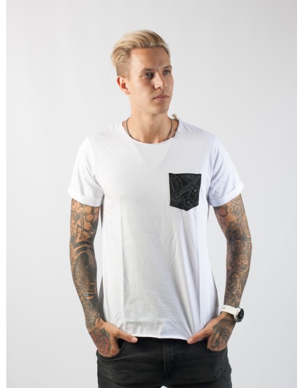 Men  white t-shirt Johnny